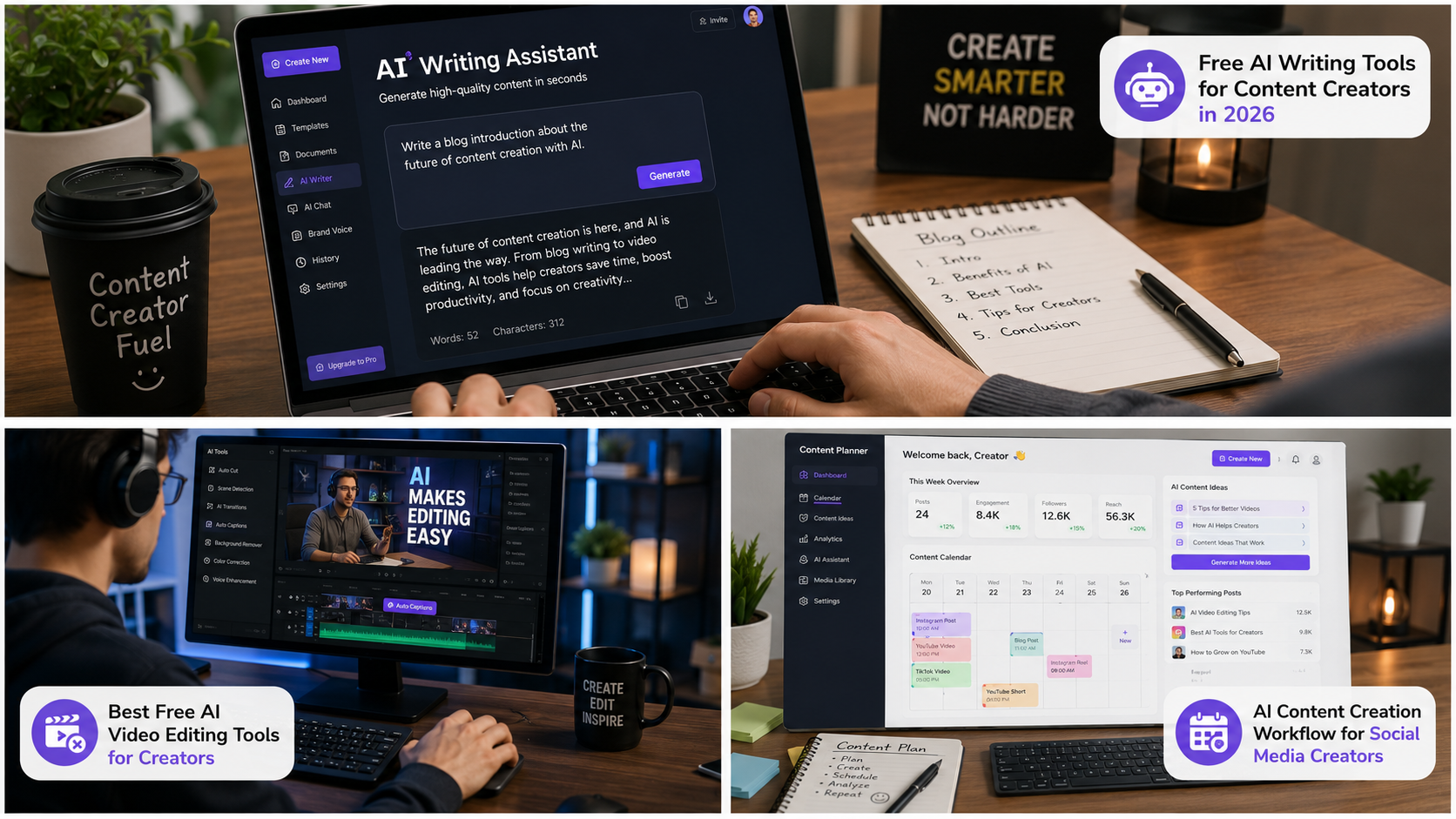 Best Free AI Tools for Content Creators in 2026